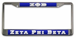Zeta Phi Beta License Plate Frame Zeta Phi Beta License Plate Frame