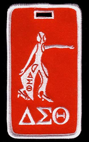 Delta Sigma Theta Embroidery Id/luggage Tag Diva 3 Letters