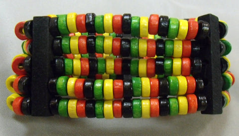 Beaded Wooden Bracelet