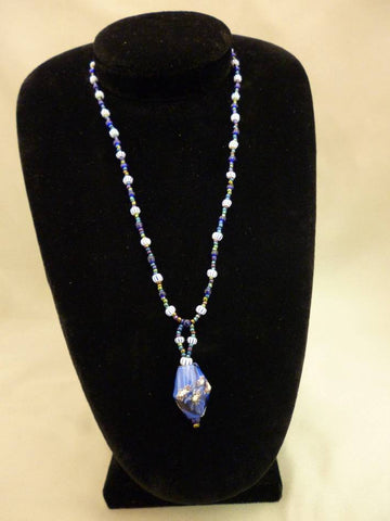 Blue Beaded Necklace