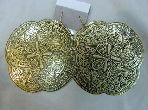 Metal Intricate Patterned Earrings