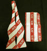 Kappa Alpha Psi ‎Crimson & Cream Bow Tie & Handkerchief Set