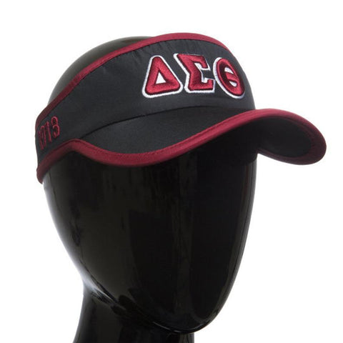 Delta Sigma Theta Sorority Visor Black