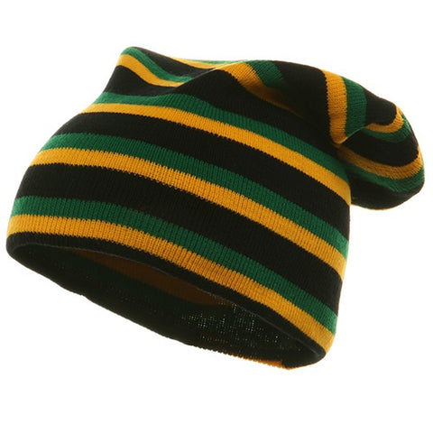 Rasta Long Beanies-Black YG